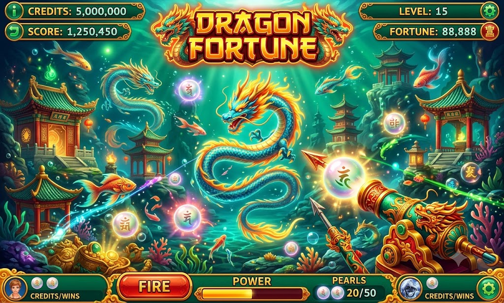 Dragon Fortune fishing game at JILI-17