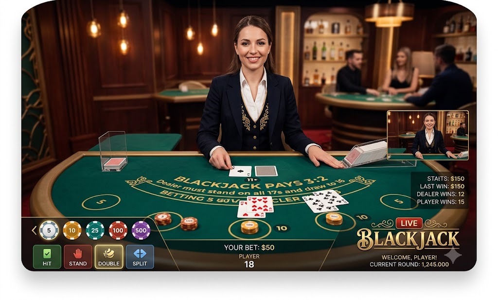 Live Dealer Blackjack at JILI-17