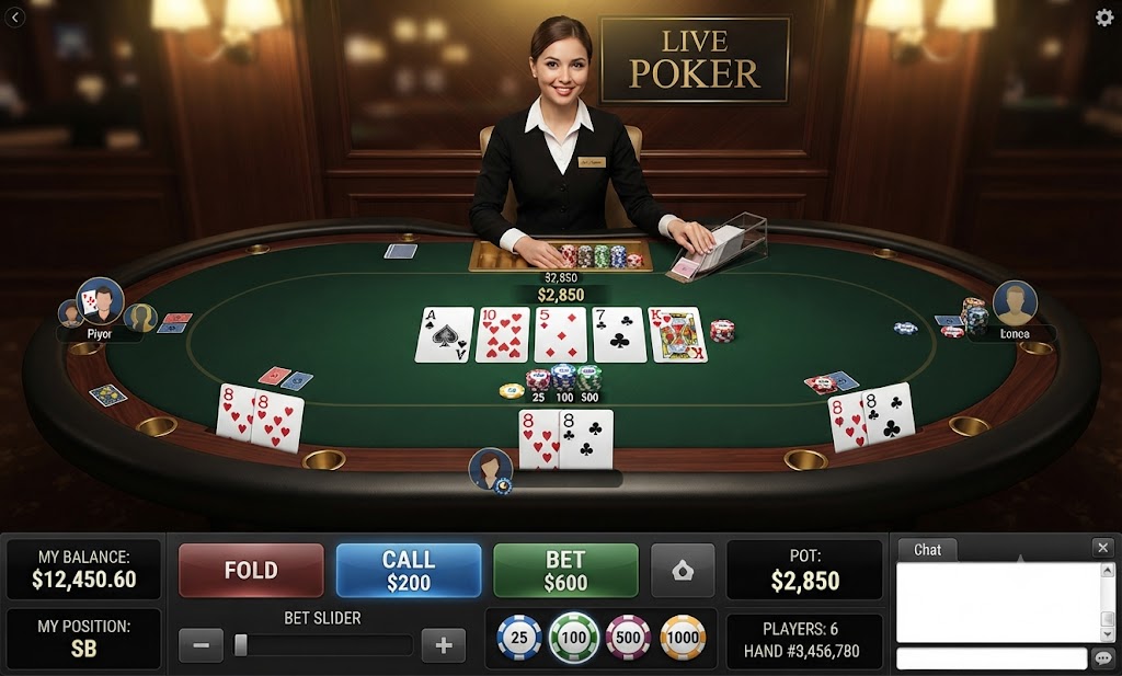 Live Poker Lounge at JILI-17