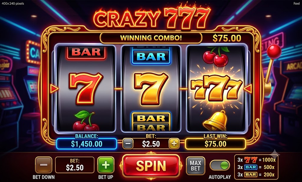 Crazy 777 classic slot at JILI-17